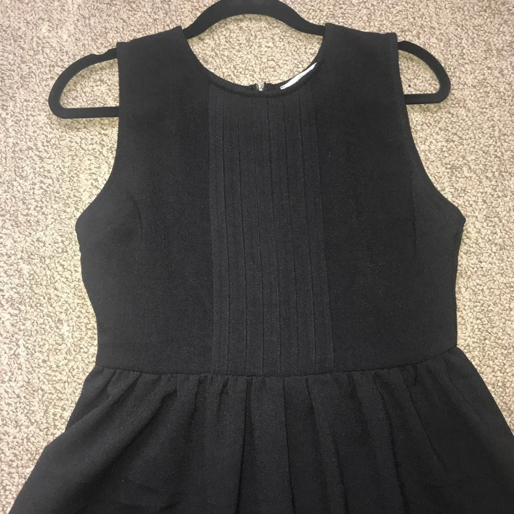 *PRICE DROP * Elodie Sleeveless Black Rouched Top Dress - Picture 3 of 5